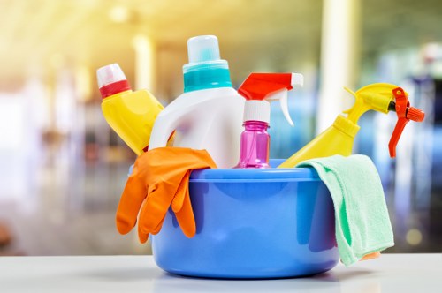Deep cleaning service in a bright kitchen