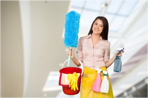 Housecleaning services treating fabric upholstery with care