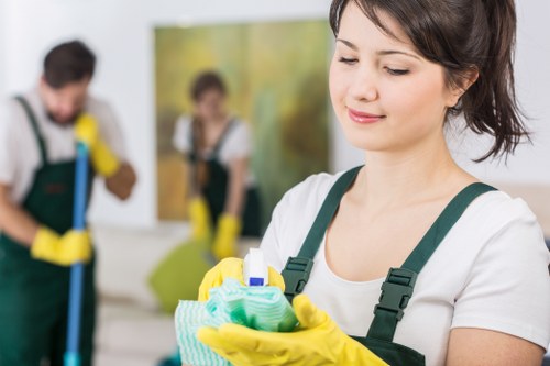 Clean polished hard floors after housecleaningservices treatment